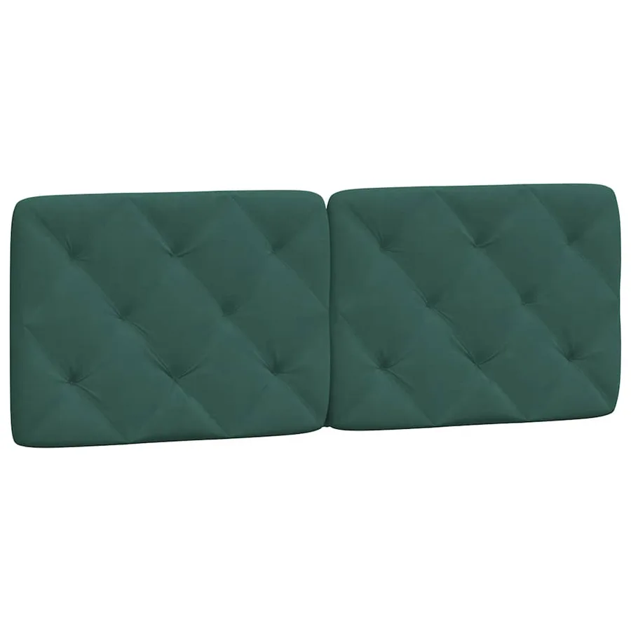 Cadre de lit sans matelas vert foncé 140x200 cm velours - 8