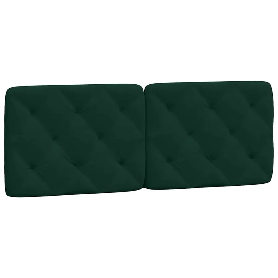 Lit avec matelas vert foncé 140x200 cm velours - 5
