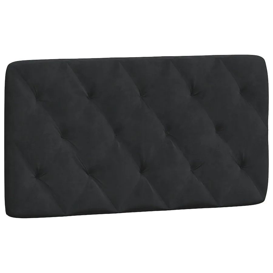 Cadre de lit avec LED sans matelas noir 100x200 cm velours - 9