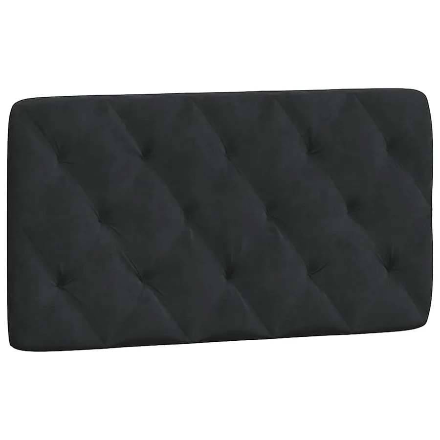 Cadre de lit sans matelas noir 100x200 cm velours - 8