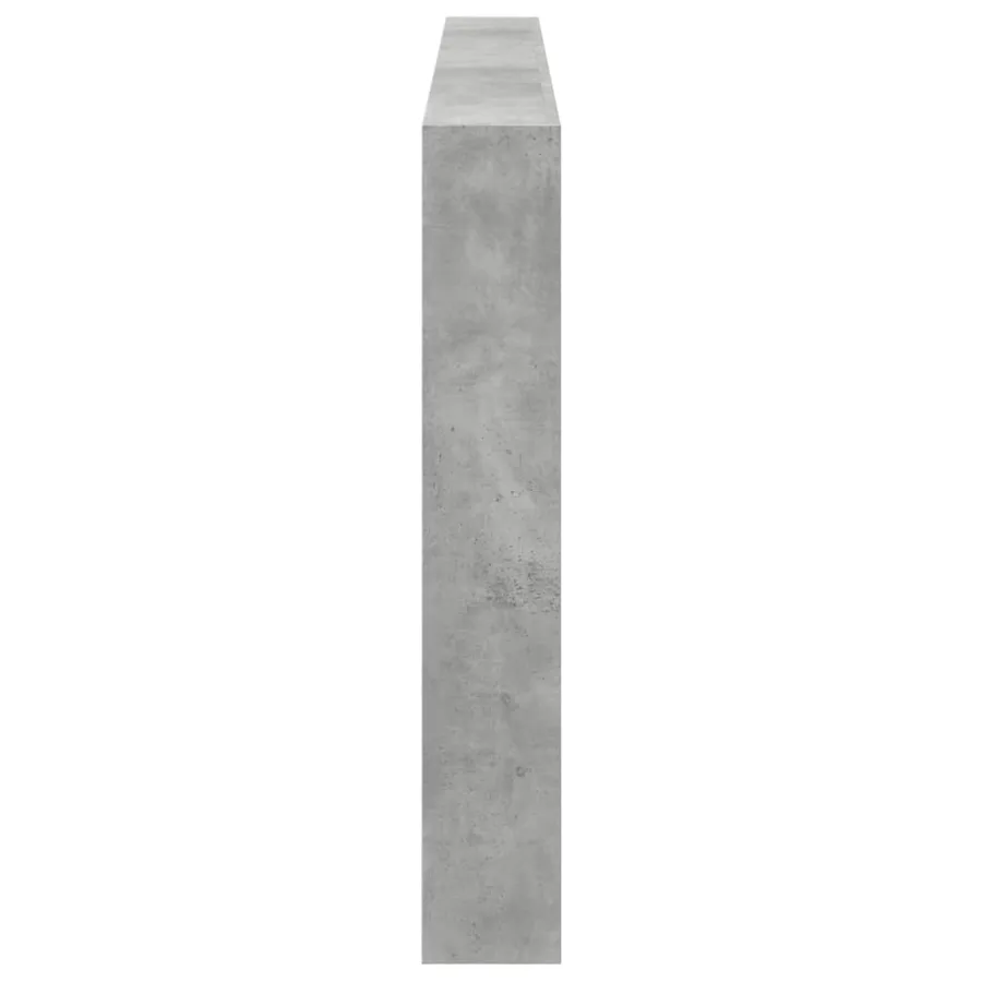 Armoire tête de lit avec LED gris béton 220x17x102 cm - 7