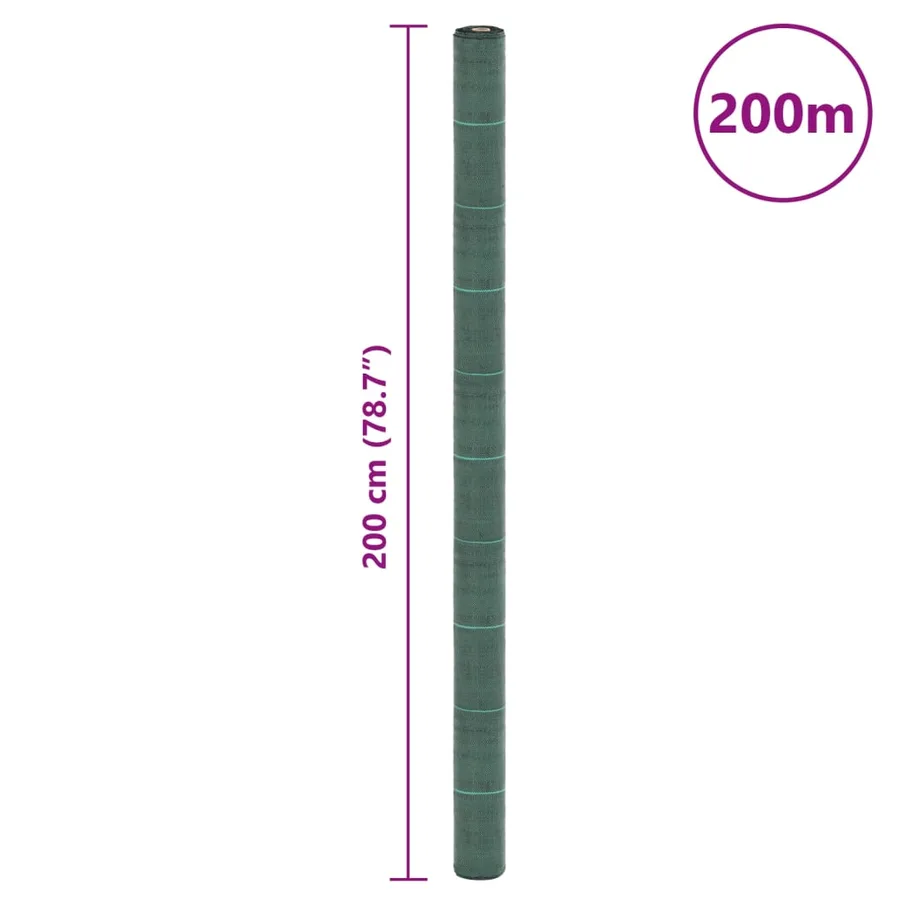 Membrane anti-mauvaises herbes vert 2x200 m PP - 8
