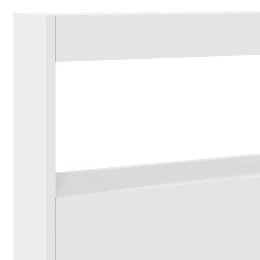 Armoire tête de lit avec LED blanc 140x17x102 cm - 9