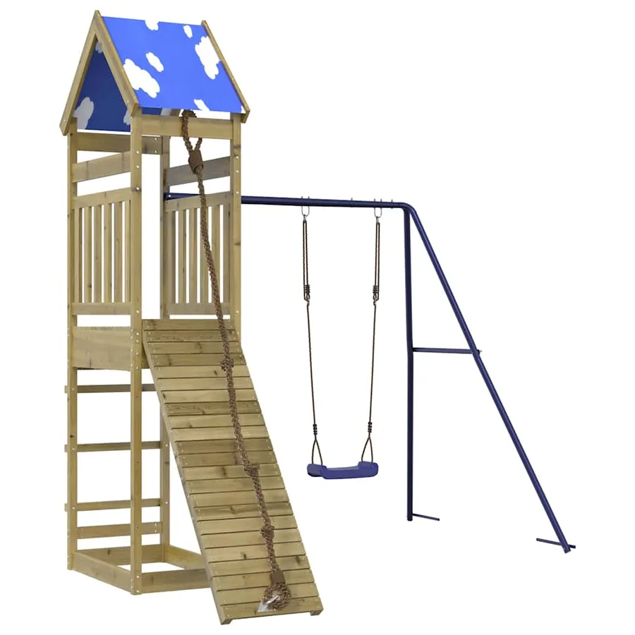 Aire de jeux d'extérieur bois de pin imprégné - 2