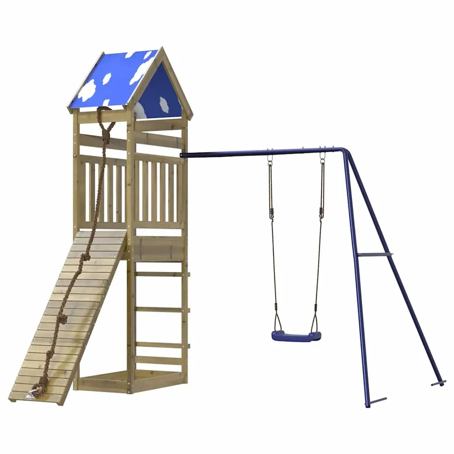 Aire de jeux d'extérieur bois de pin imprégné - 4