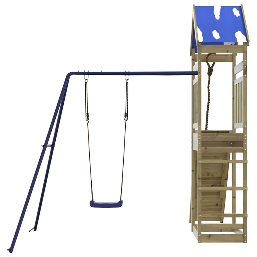 Aire de jeux d'extérieur bois de pin imprégné - 7