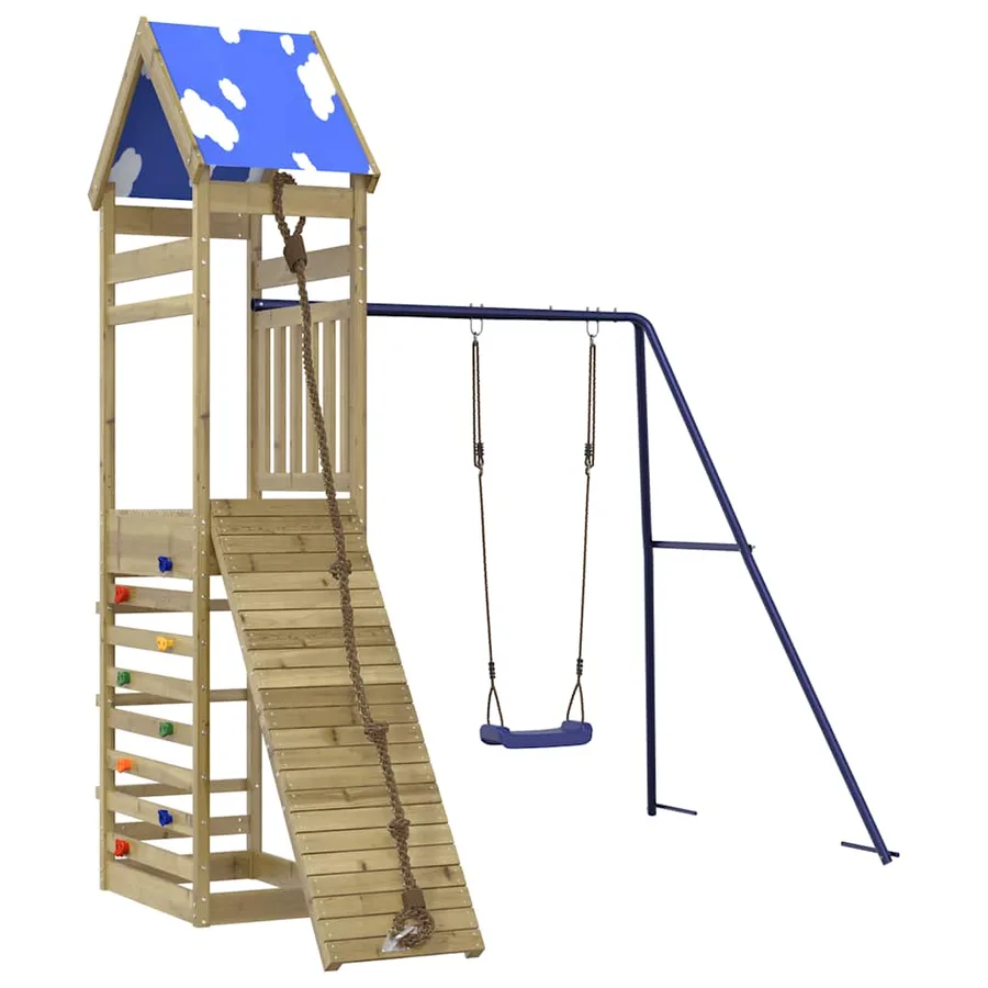Aire de jeux d'extérieur bois de pin imprégné - 2