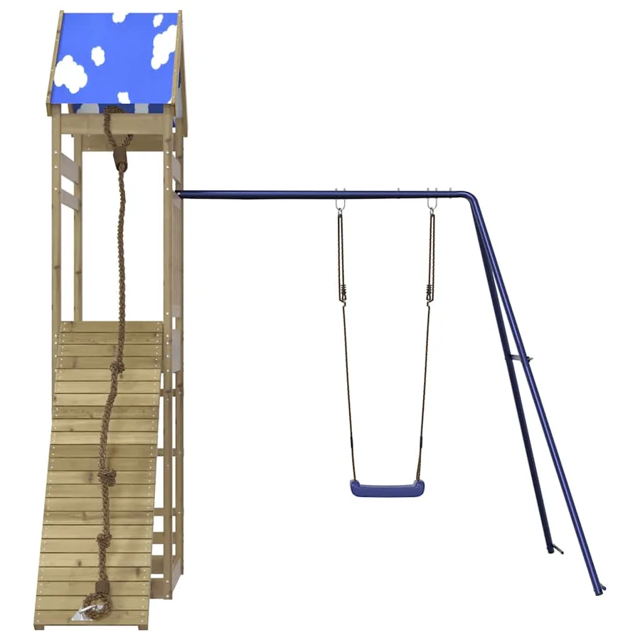 Aire de jeux d'extérieur bois de pin imprégné - 3