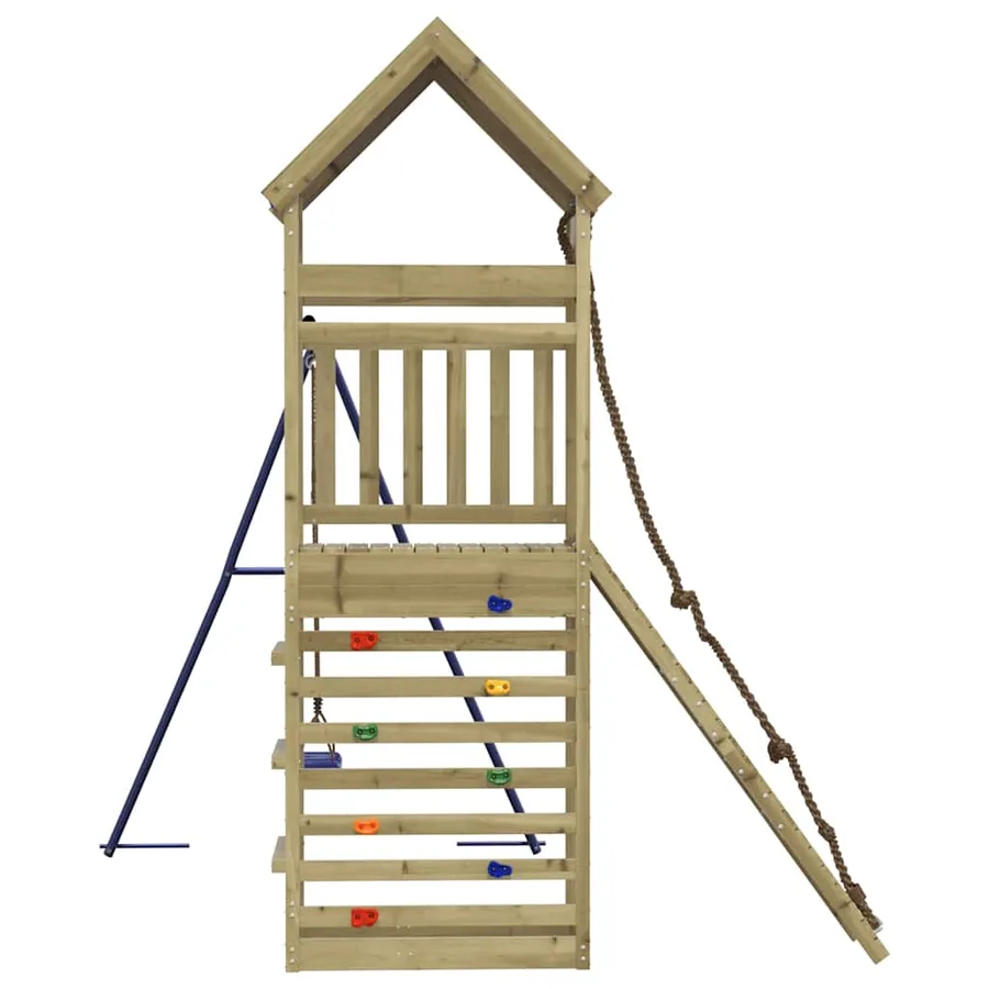 Aire de jeux d'extérieur bois de pin imprégné - 6