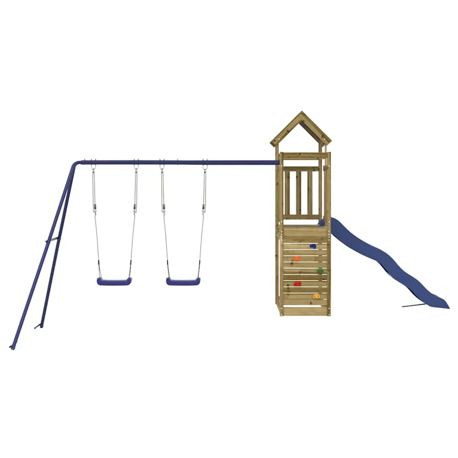 Aire de jeux d'extérieur bois de pin imprégné - 4