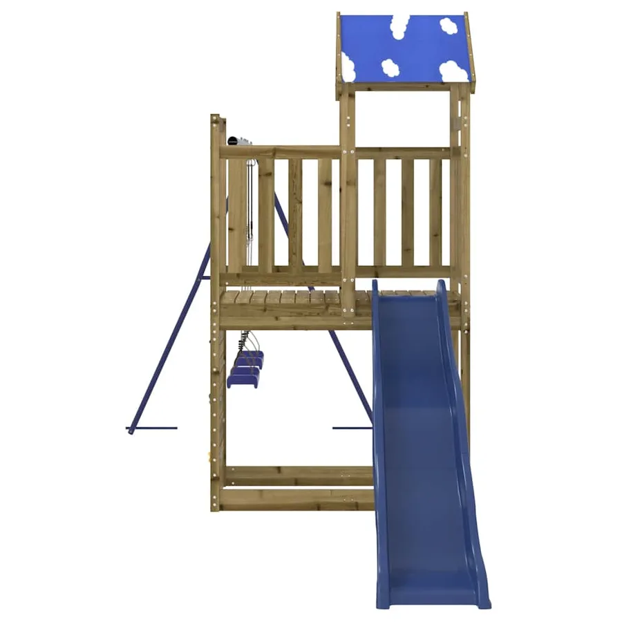 Aire de jeux d'extérieur bois de pin imprégné - 6