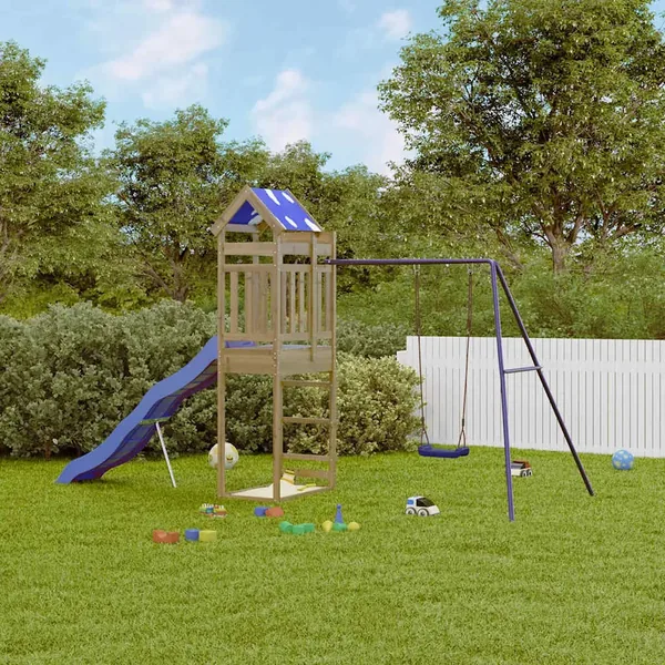 Aire de jeux d'extérieur bois de pin imprégné