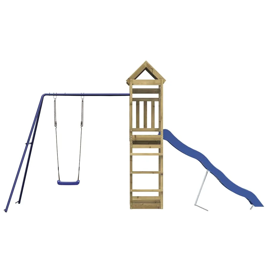 Aire de jeux d'extérieur bois de pin imprégné - 3