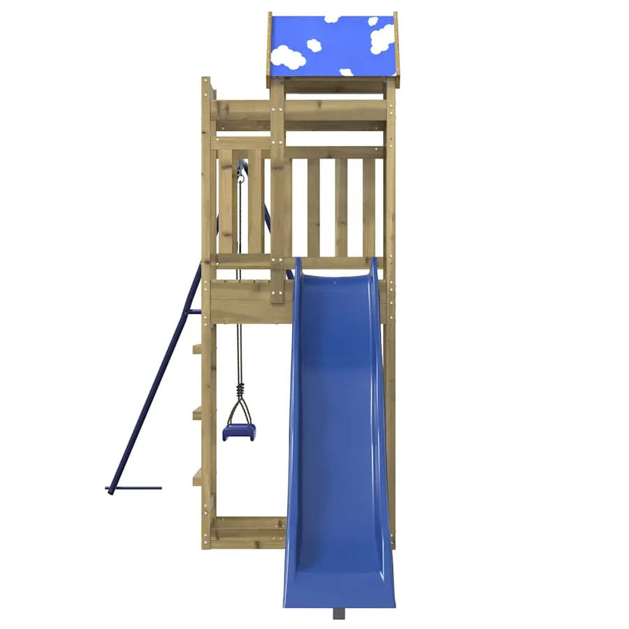Aire de jeux d'extérieur bois de pin imprégné - 6