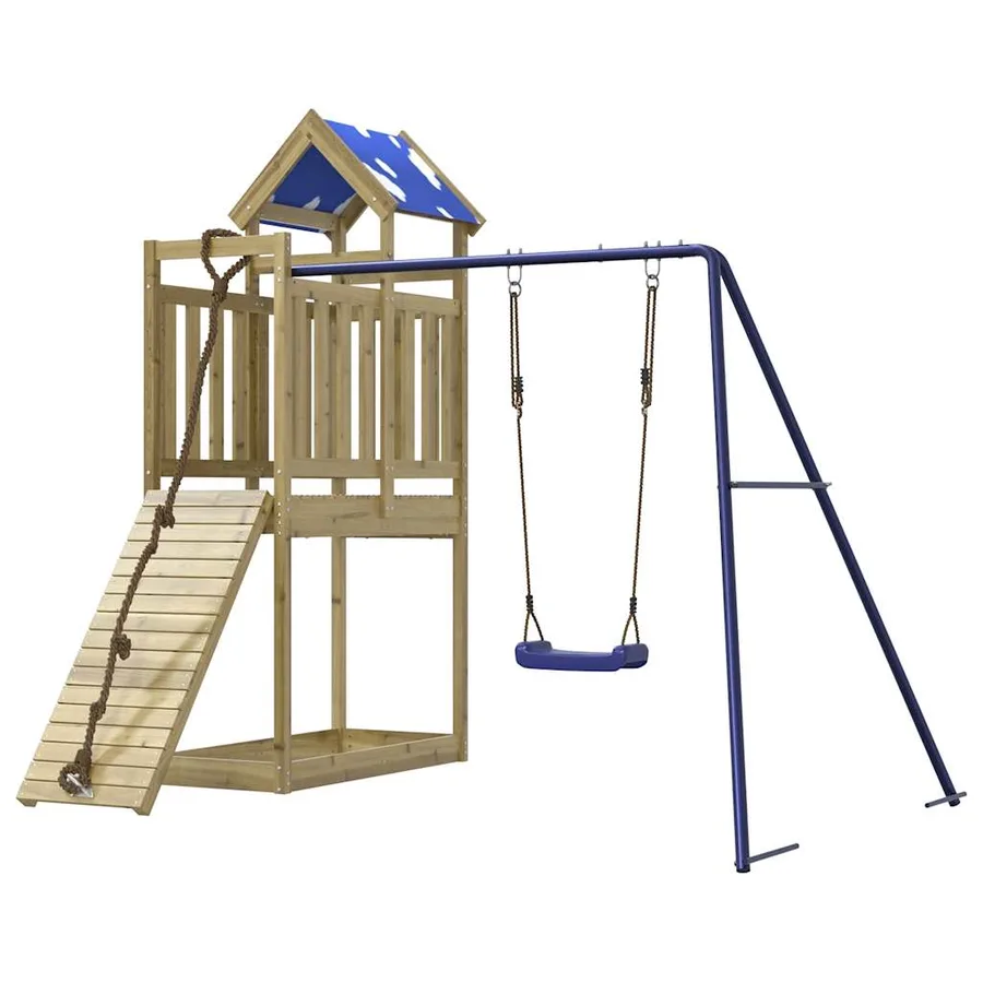 Aire de jeux d'extérieur bois de pin imprégné - 4
