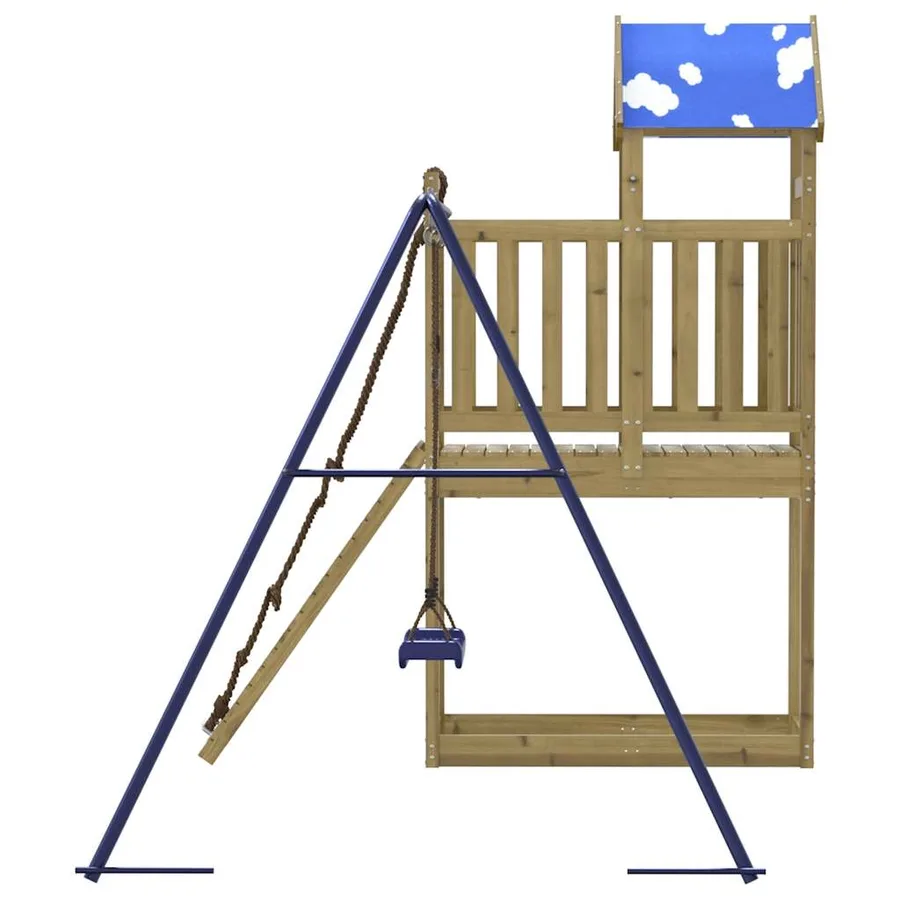 Aire de jeux d'extérieur bois de pin imprégné - 5