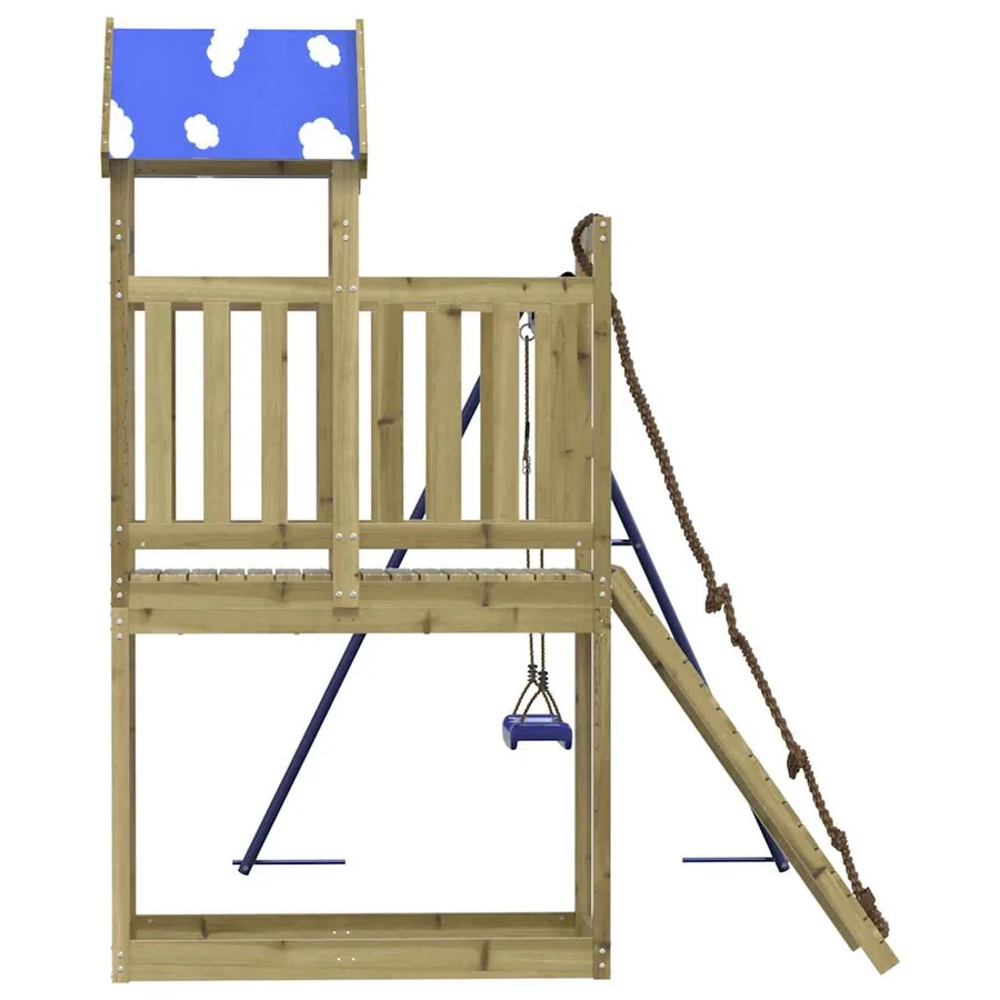 Aire de jeux d'extérieur bois de pin imprégné - 6