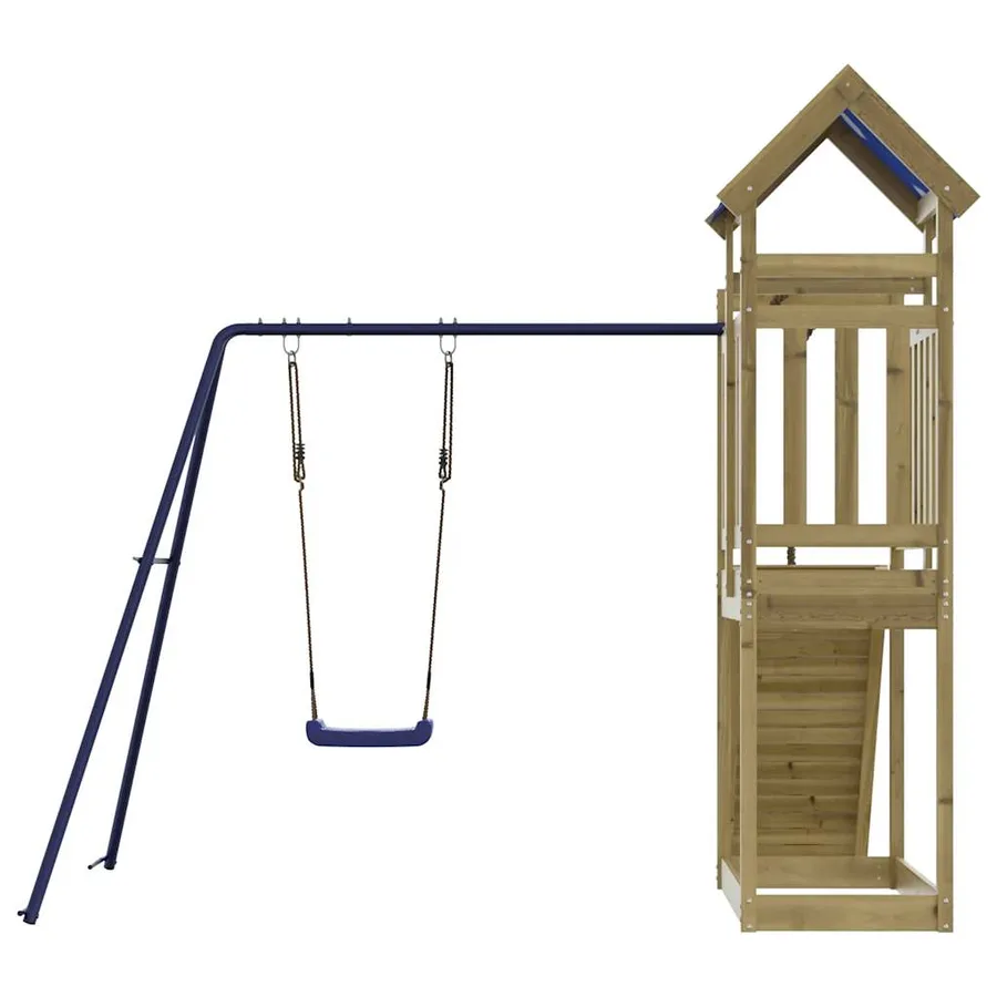 Aire de jeux d'extérieur bois de pin imprégné - 7