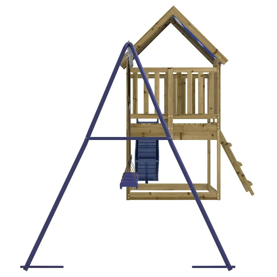 Aire de jeux d'extérieur bois de pin imprégné - 5