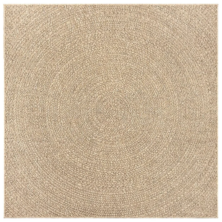 Tapis ZIZUR 240x240 cm aspect de jute intérieur et extérieur - 4