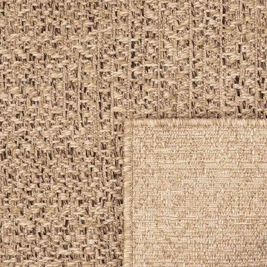 Tapis ZIZUR 100x200 cm aspect de jute intérieur et extérieur - 6