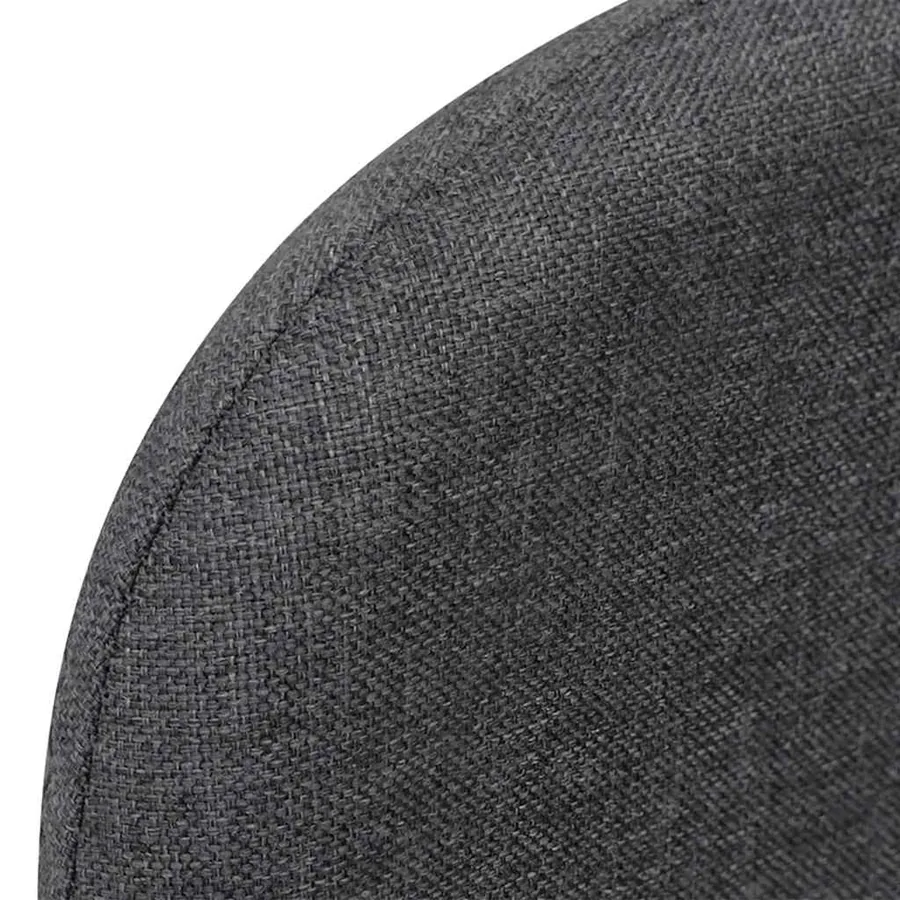 Fauteuil convertible gris foncé tissu - 8
