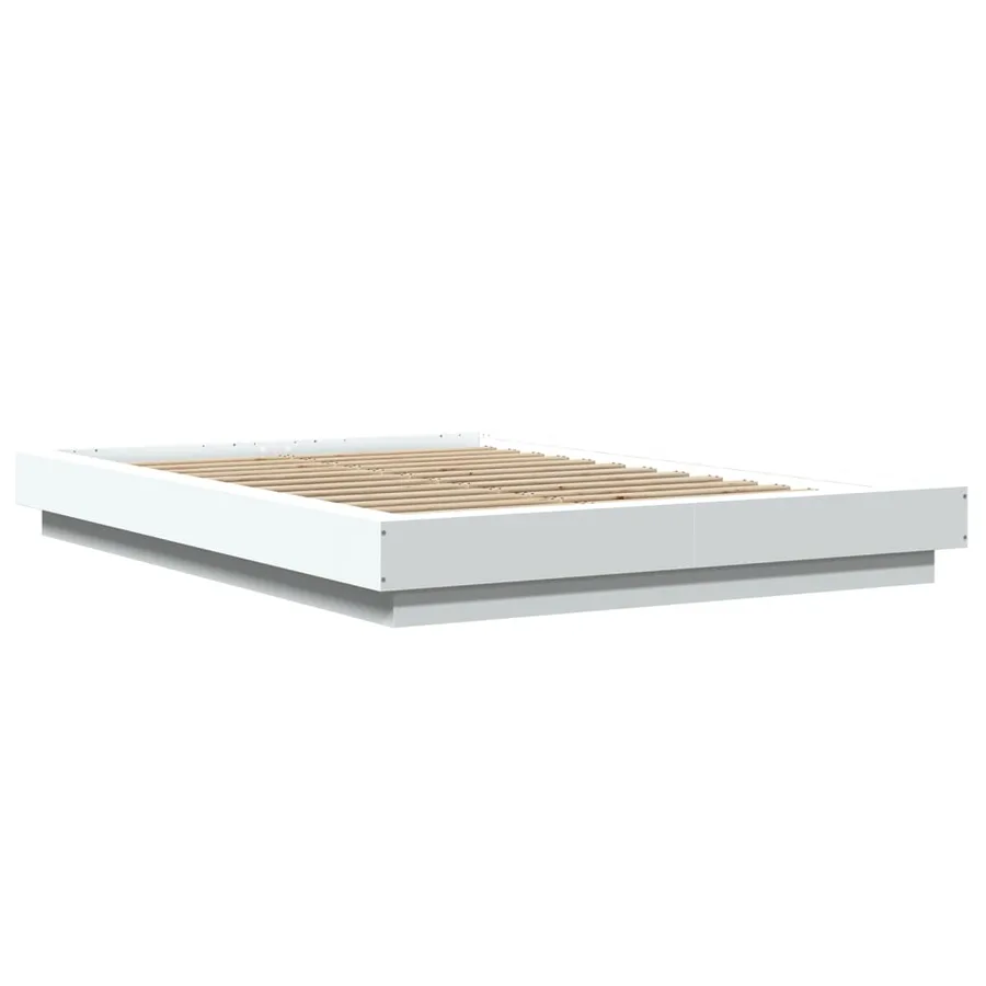 Cadre de lit sans matelas blanc 135x190 cm - 3