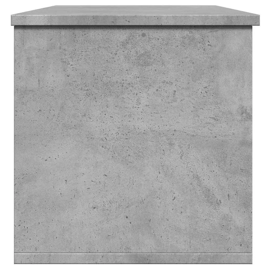Boîte de rangement gris béton 102x35x35 cm bois d'ingénierie - 5