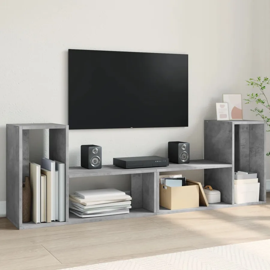 Meuble TV Gris béton