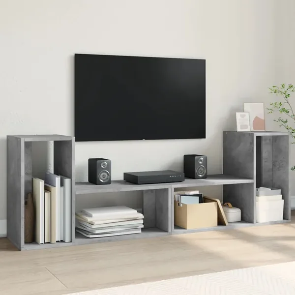 Meuble TV Gris béton