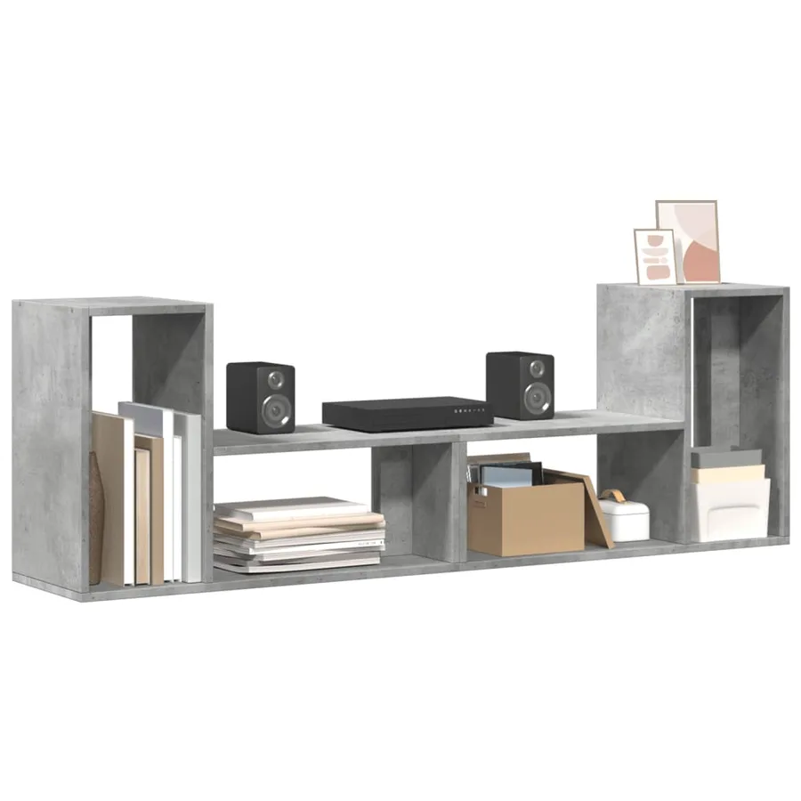 Meuble TV Gris béton - 9