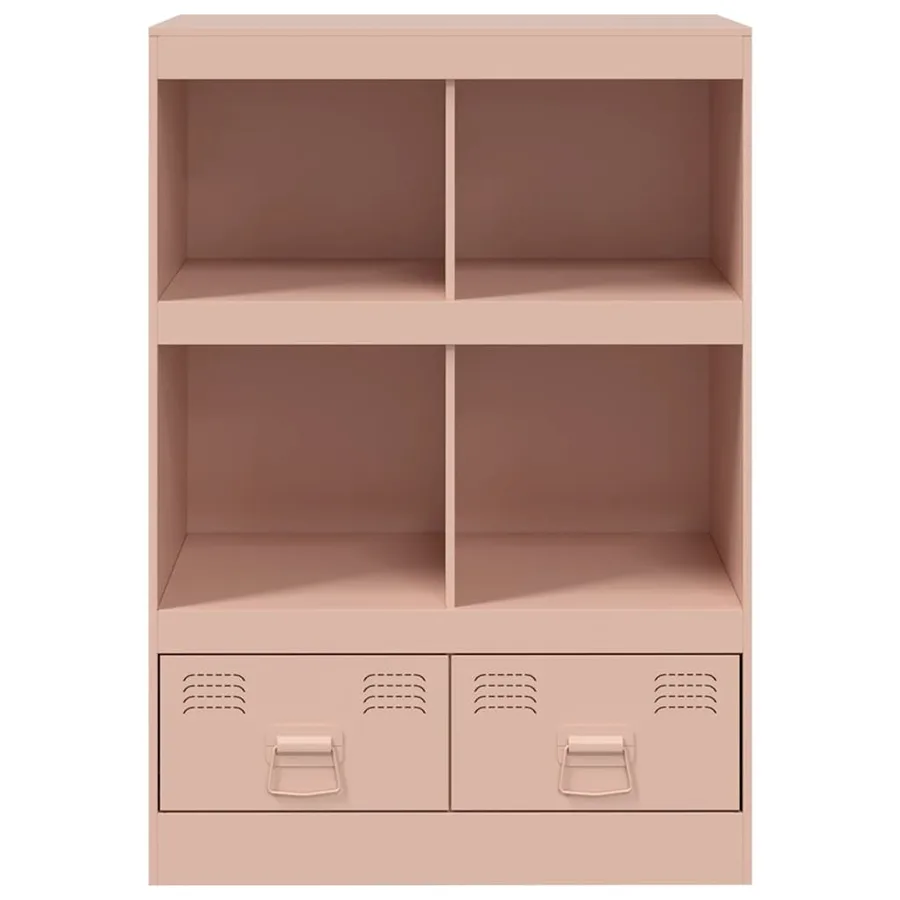 Buffet haut rose 67x39x95 cm acier - 6