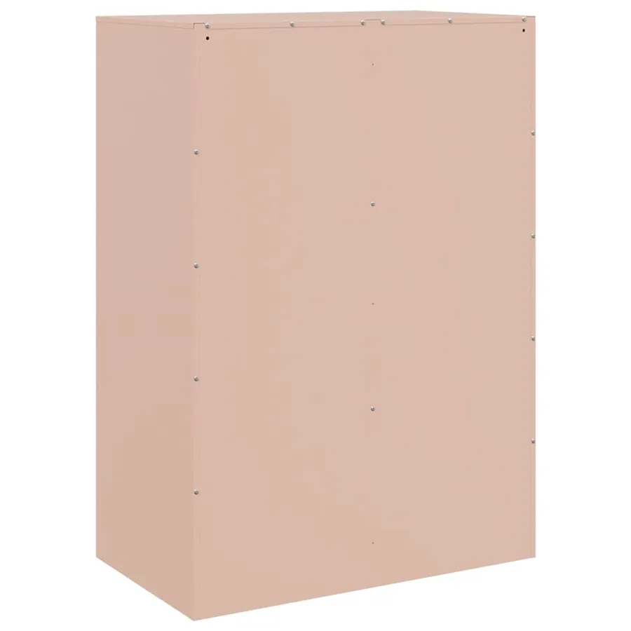 Buffet haut rose 67x39x95 cm acier - 9