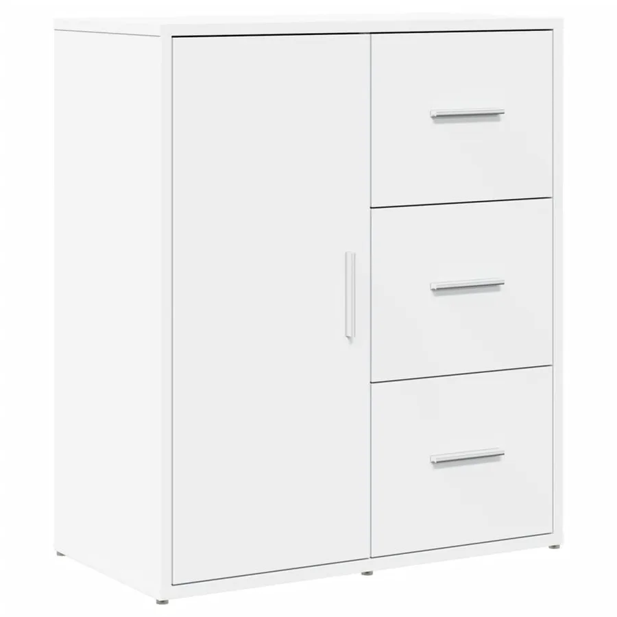 Buffet blanc 60x31x70 cm bois d'ingénierie - 2