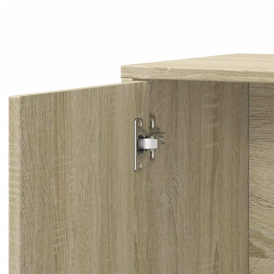 Buffet chêne sonoma 60x31x70 cm bois d'ingénierie - 8