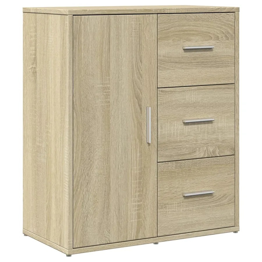 Buffets 2 pcs chêne sonoma 60x31x70 cm bois d'ingénierie - 4