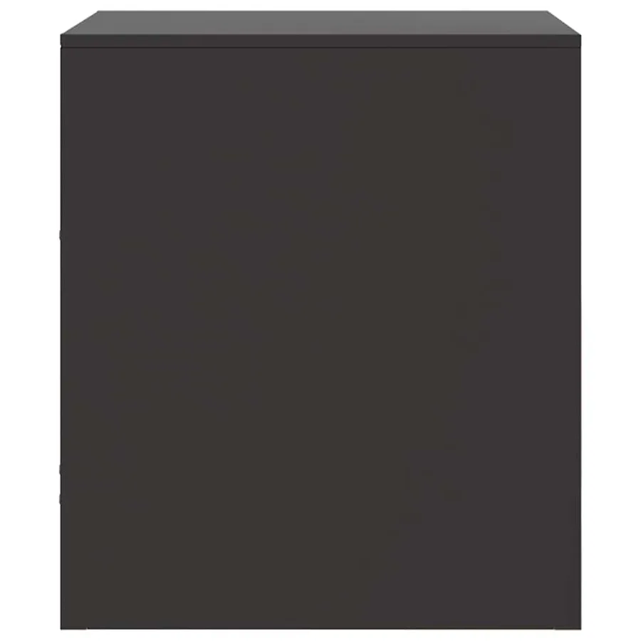 Tables de chevet 2 pcs noir 34,5x39x44 cm acier - 8