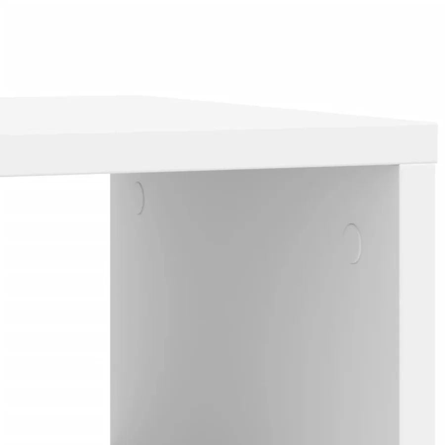 Table d'appoint avec roues blanc 50x30x55 cm bois d'ingénierie - 8