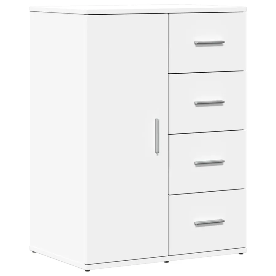 Buffet blanc 59x39x80 cm bois d'ingénierie - 2
