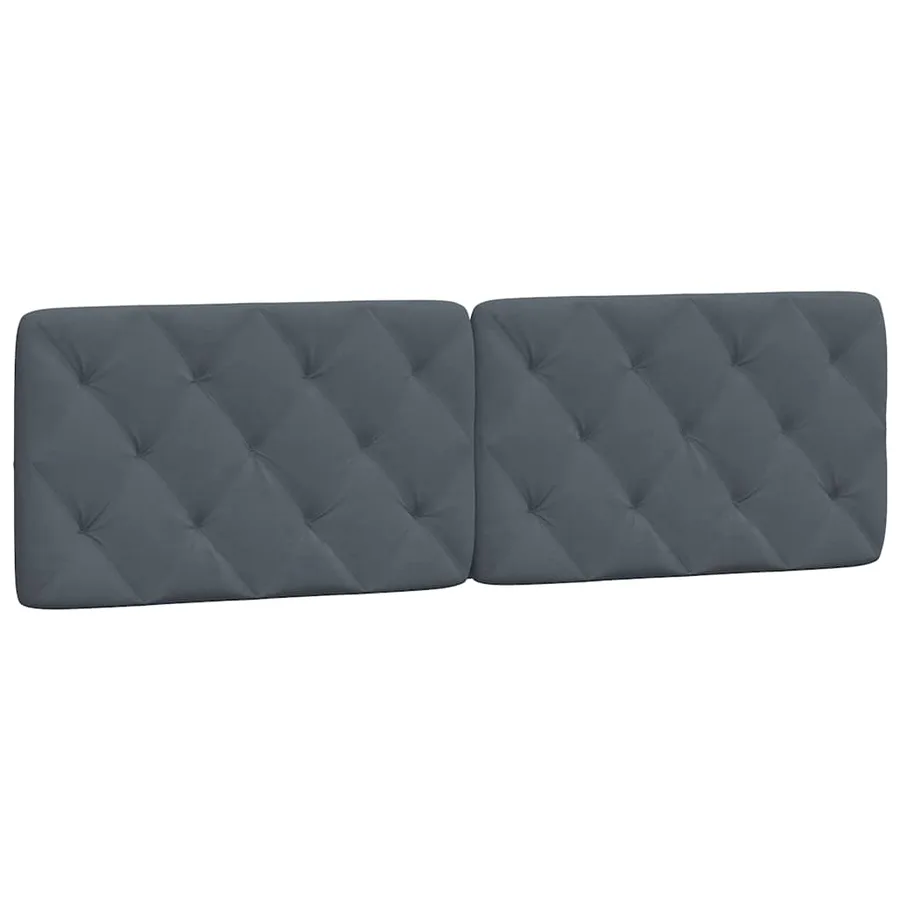 Cadre de lit sans matelas gris foncé 160x200 cm velours - 8