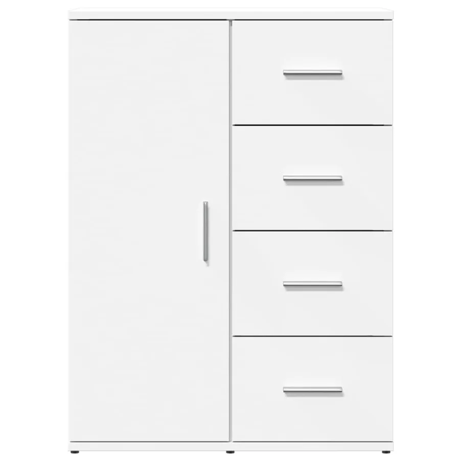 Buffets 2 pcs blanc 59x39x80 cm bois d'ingénierie - 5