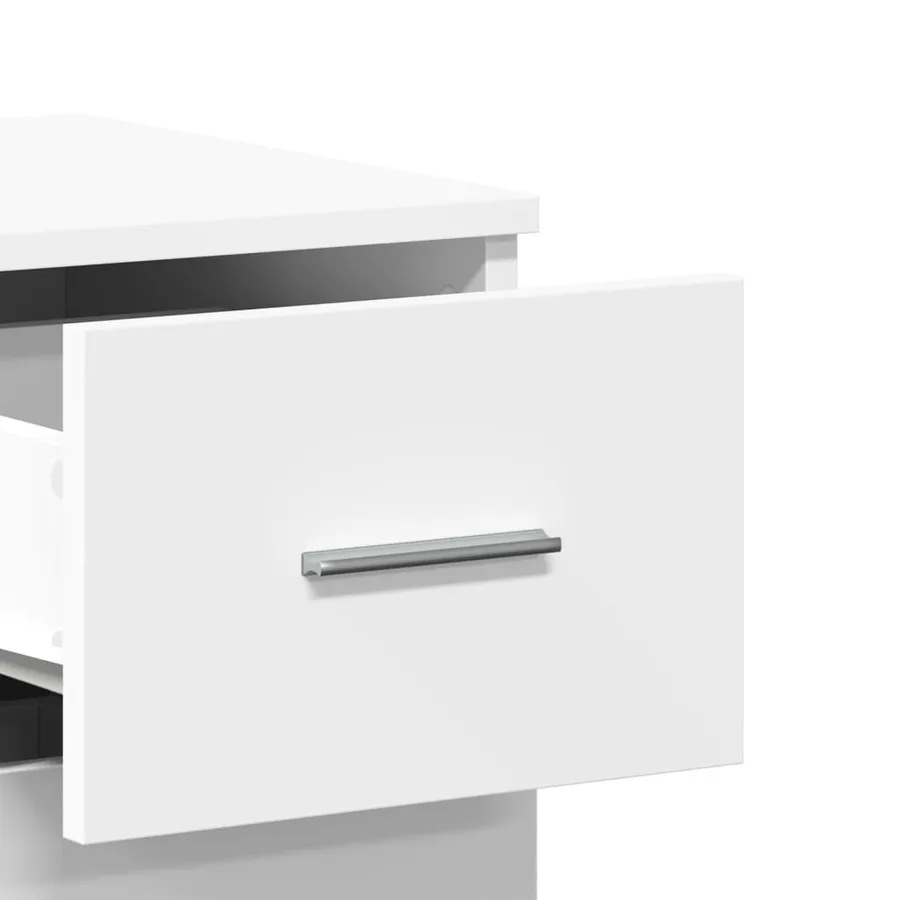 Buffets 2 pcs blanc 59x39x80 cm bois d'ingénierie - 8