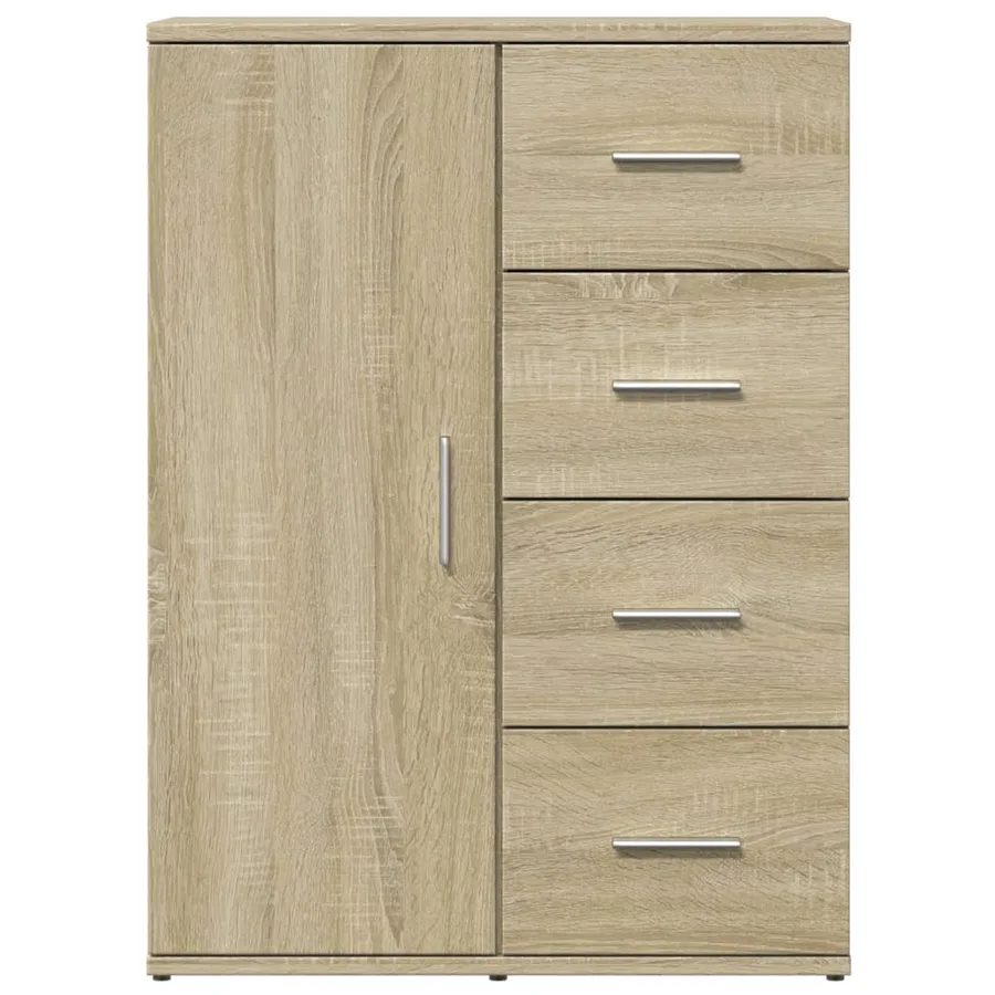 Buffet chêne sonoma 59x39x80 cm bois d'ingénierie - 5