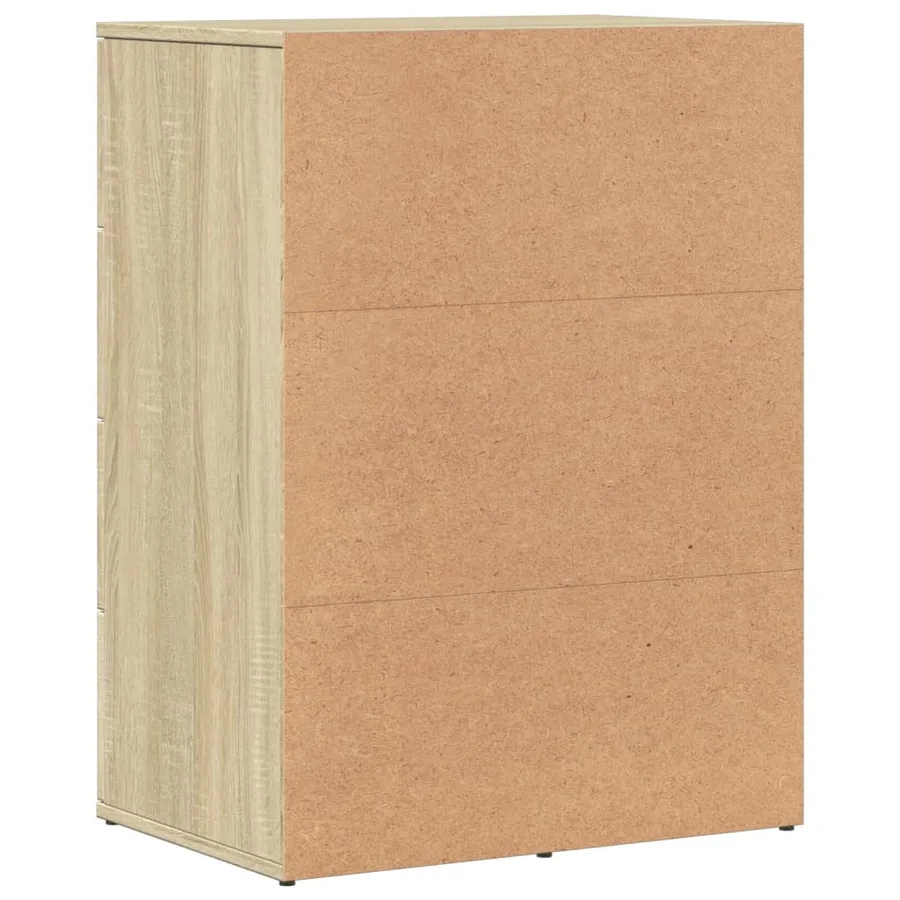 Buffet chêne sonoma 59x39x80 cm bois d'ingénierie - 7