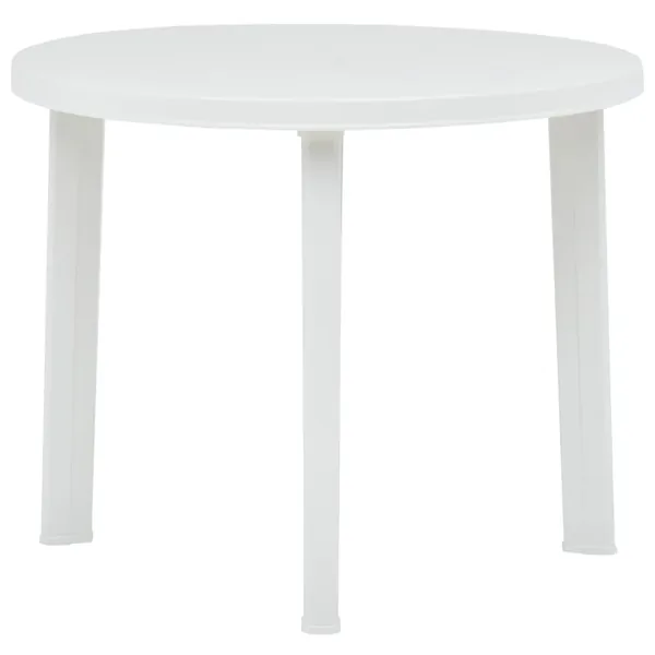 Table de jardin Blanc 89 cm Plastique