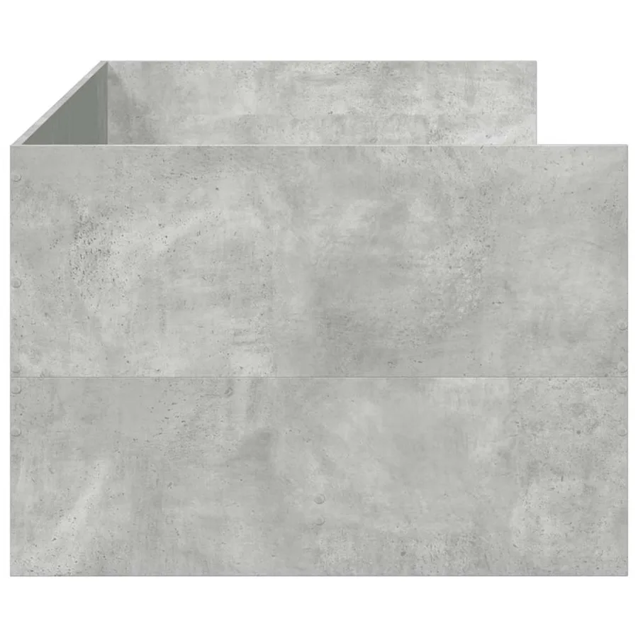Lit de jour avec tiroirs sans matelas gris béton 90x200 cm - 5
