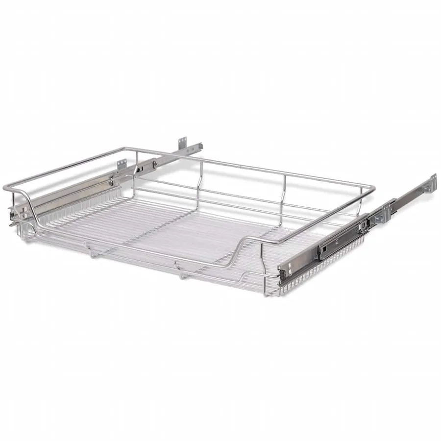 Panier en treillis métallique 2 pcs 800 mm Argenté - 6