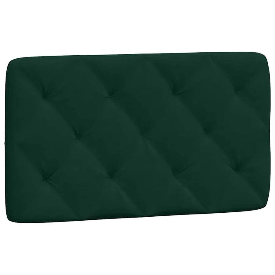 Cadre de lit sans matelas vert foncé 90x190 cm velours - 8