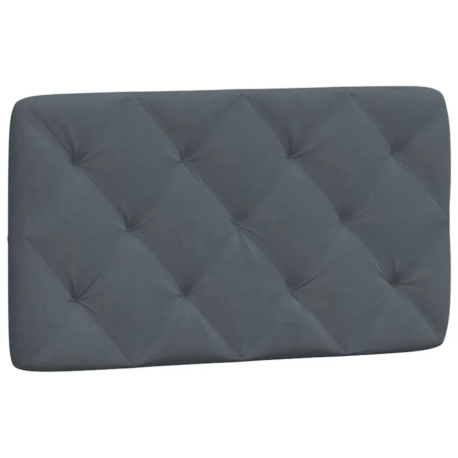 Lit avec matelas gris foncé 90x200 cm velours - 5