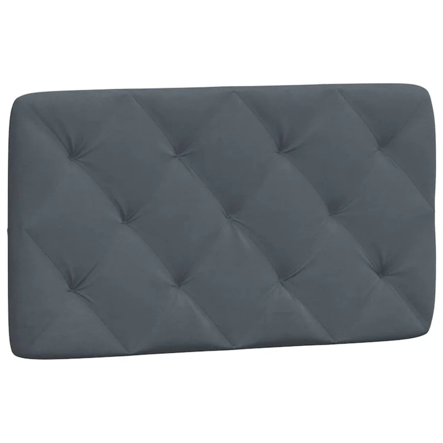 Lit avec matelas gris foncé 80x200 cm velours - 5